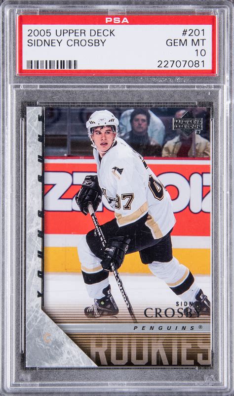 how much is a sidney crosby rookie card worth